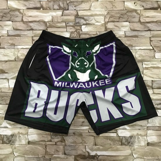 NBA Milwaukee Bucks Big Face M&N shorts